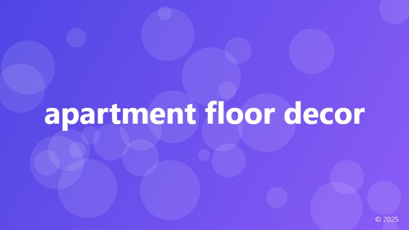 apartment floor decor