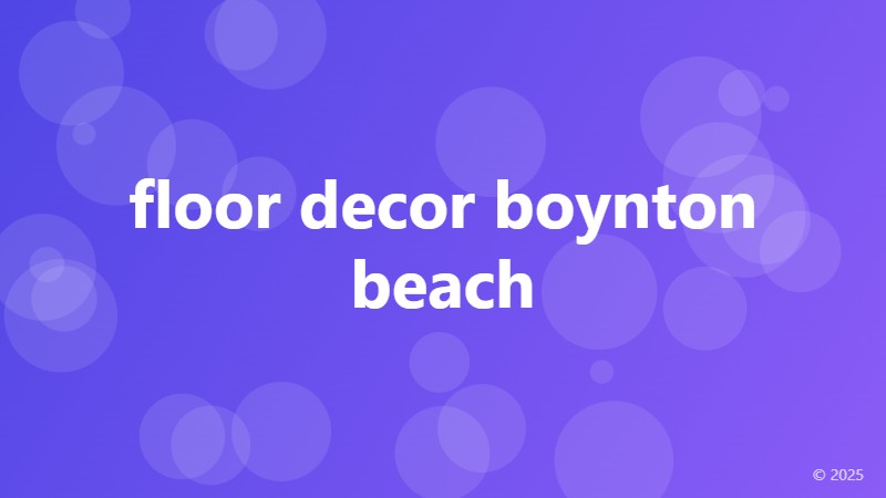 floor decor boynton beach