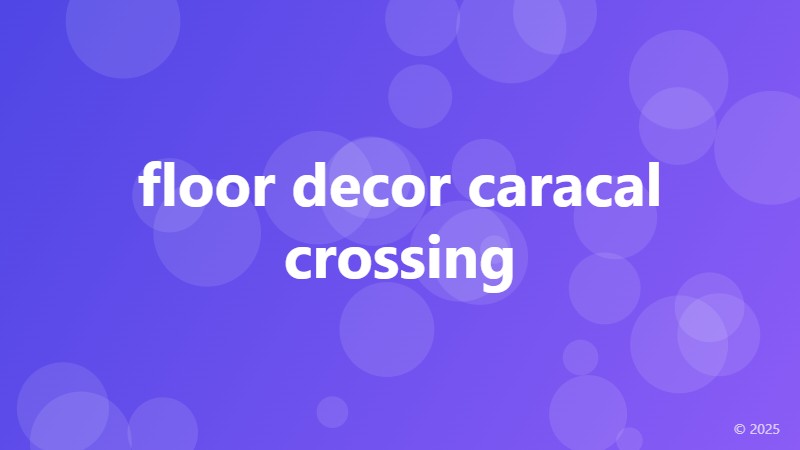 floor decor caracal crossing