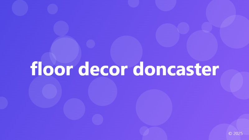 floor decor doncaster