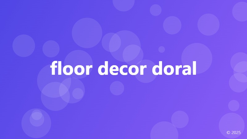 floor decor doral
