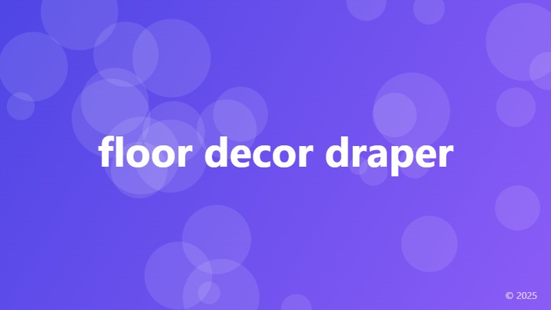 floor decor draper