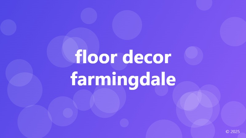 floor decor farmingdale