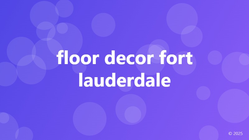 floor decor fort lauderdale
