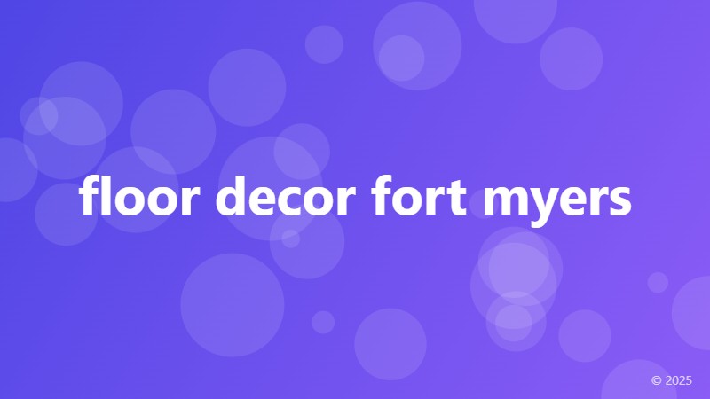 floor decor fort myers