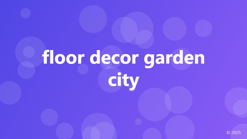 floor decor garden city
